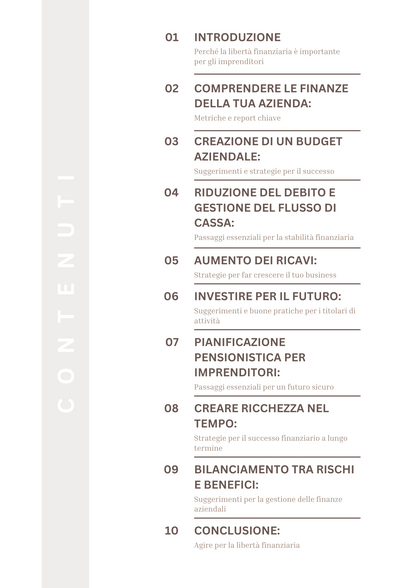 La Guida dell’Imprenditore alla Libertà Finanziaria