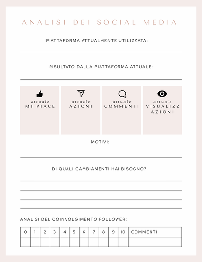 Social Media Marketing Planner