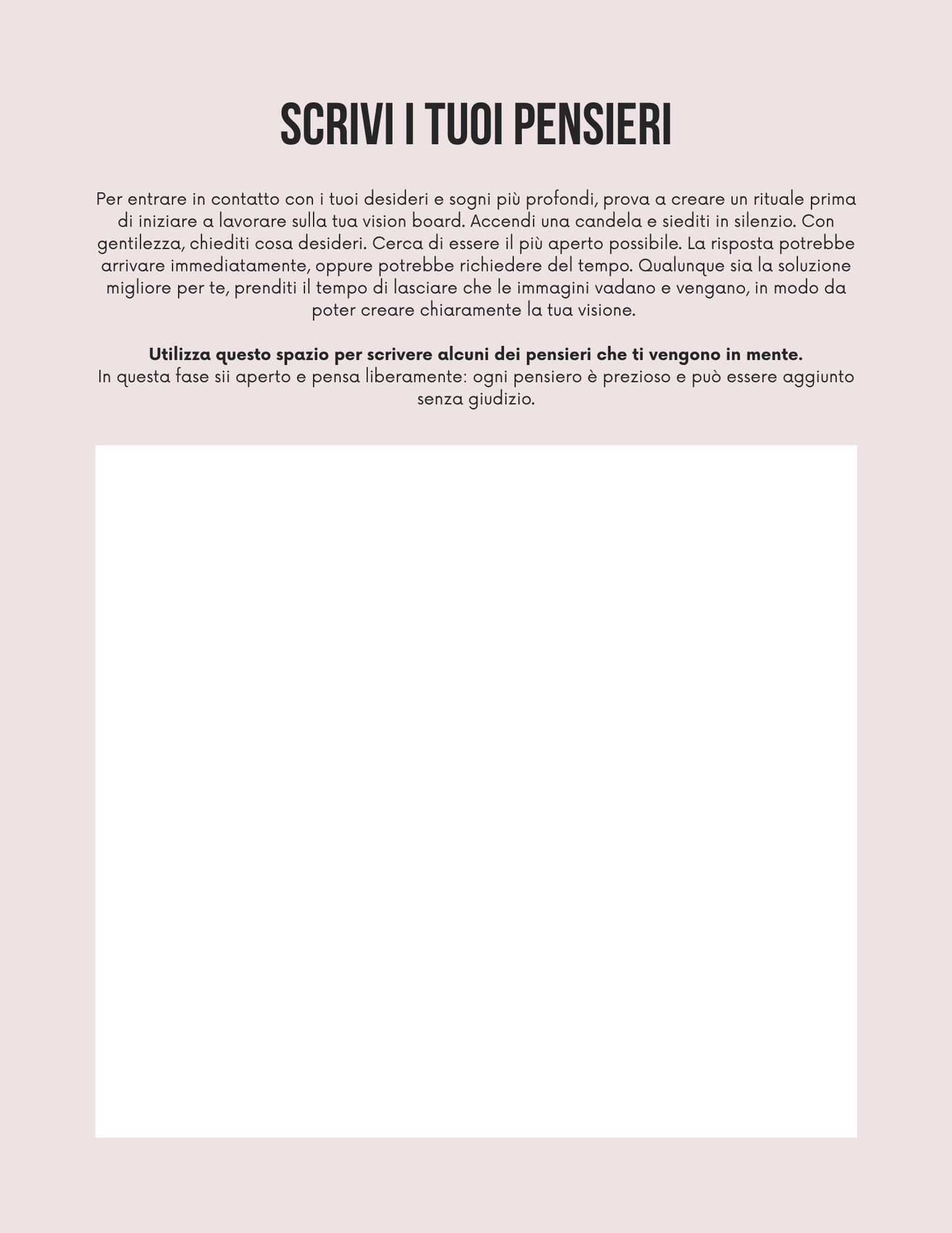 Vision Board – Workbook Digitale