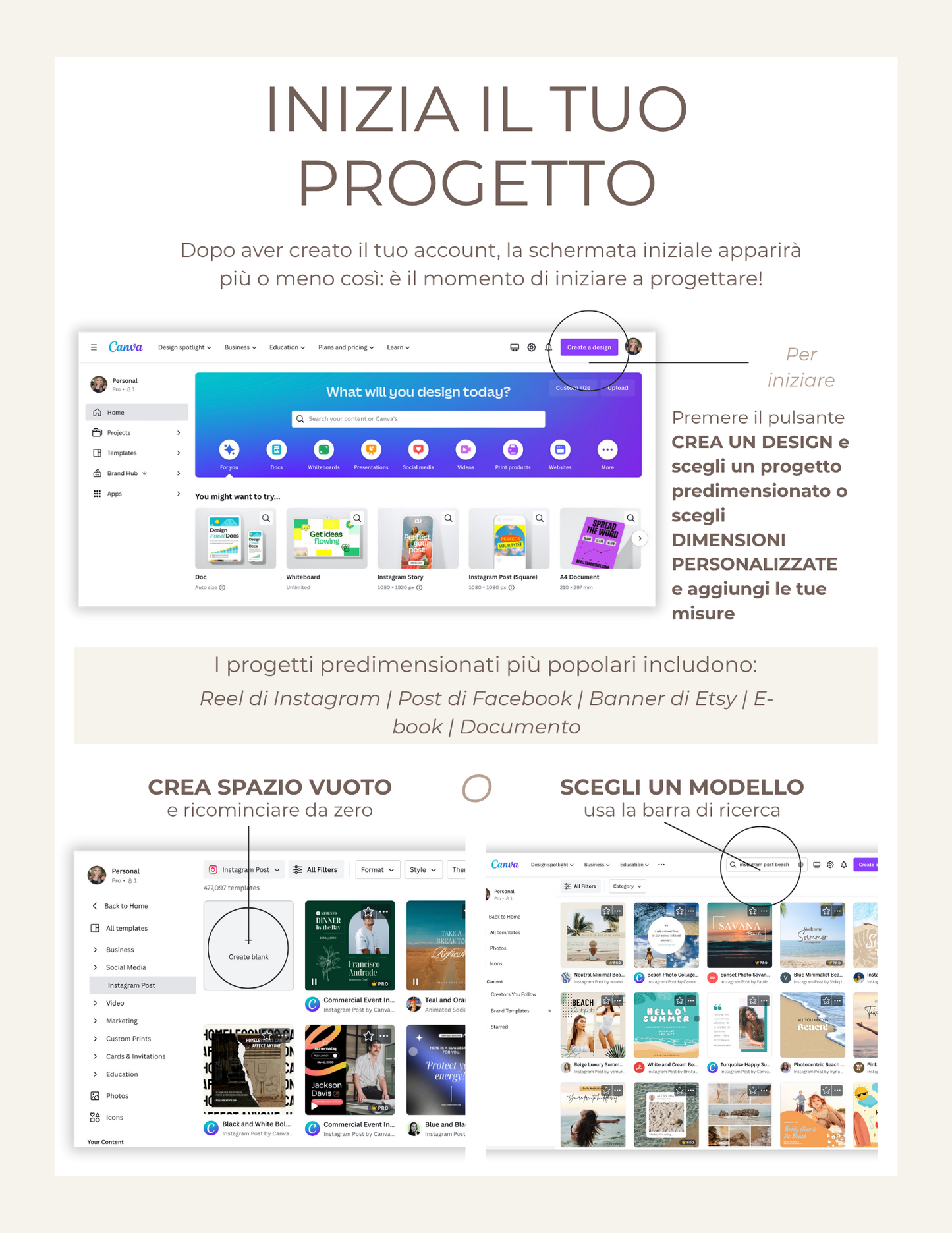 Guida Intensiva a Canva – Corso Base per Professioniste Beauty