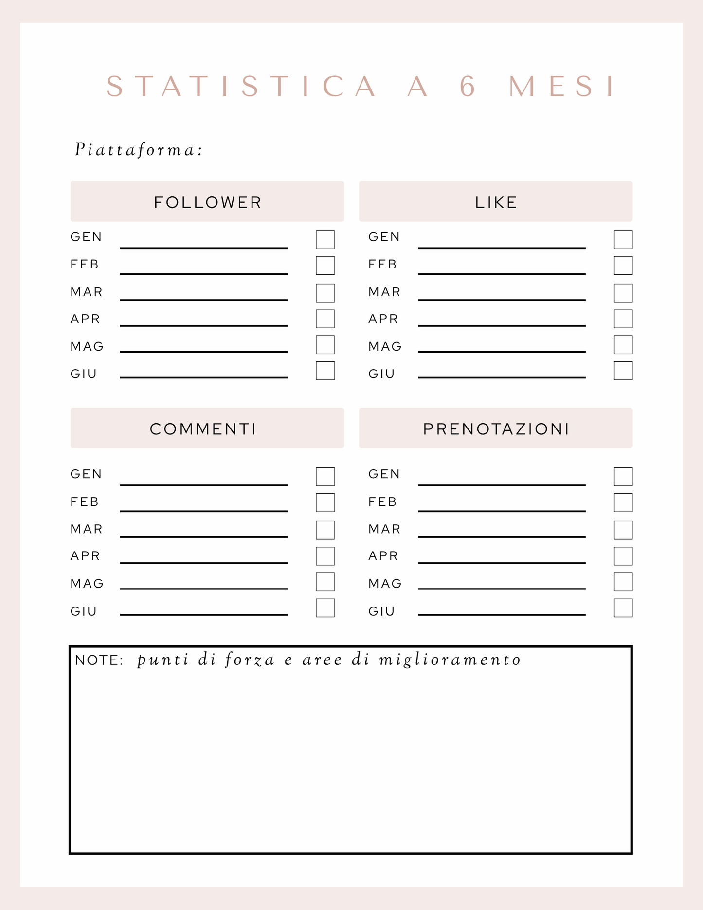 Social Media Marketing Planner