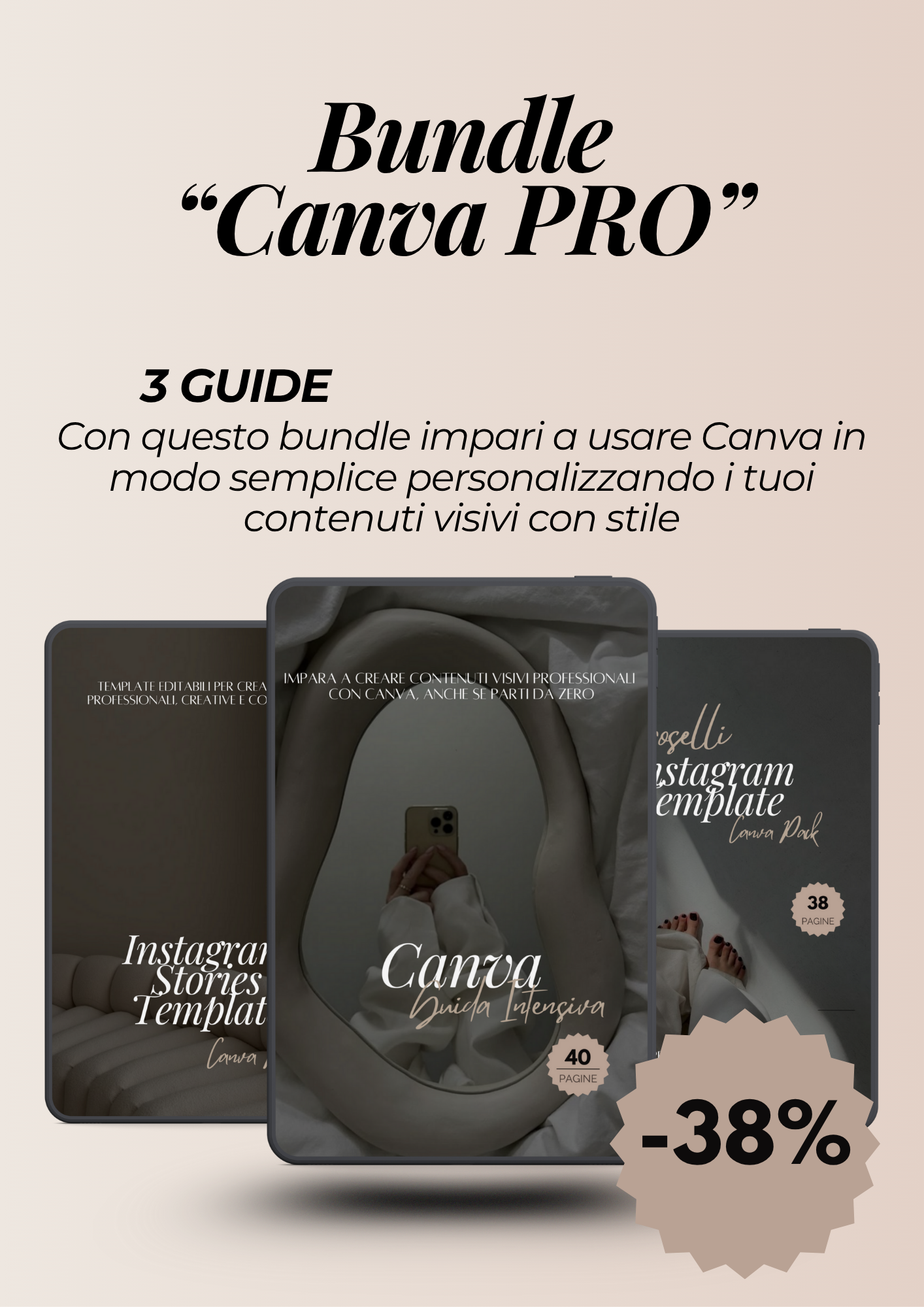 Canva PRO Bundle – Formazione + Template pronti per il tuo brand beauty