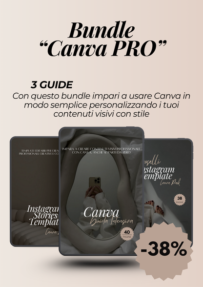 Canva PRO Bundle – Formazione + Template pronti per il tuo brand beauty
